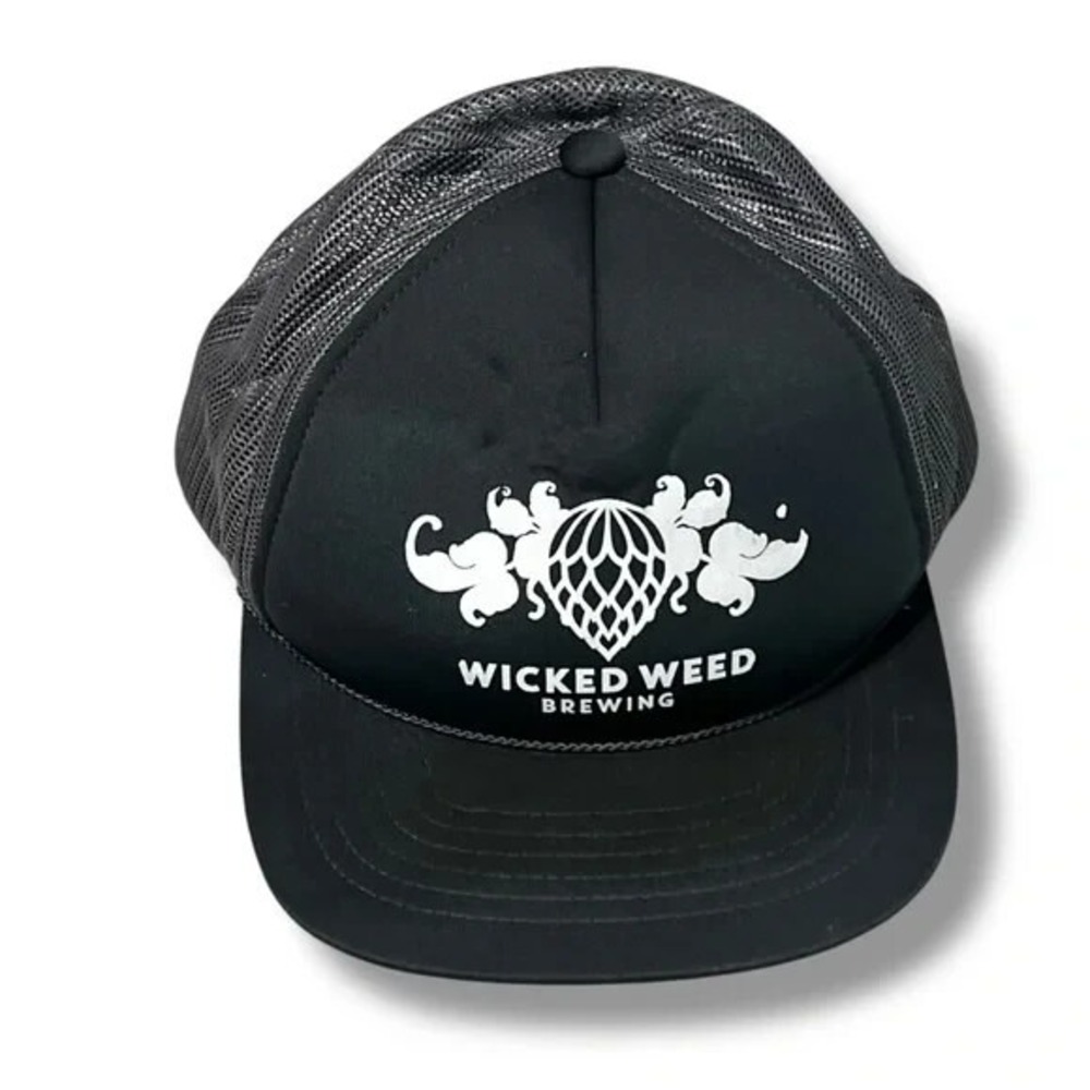 Wicked‎ Weed Brewery Dark Gray Mesh Snapback Trucker Hat Cap